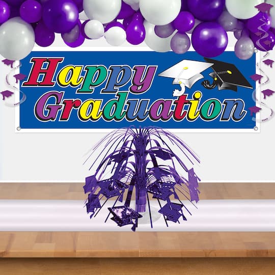 Beistle 7.5" Grad Cap Mini Cascade Centerpieces
